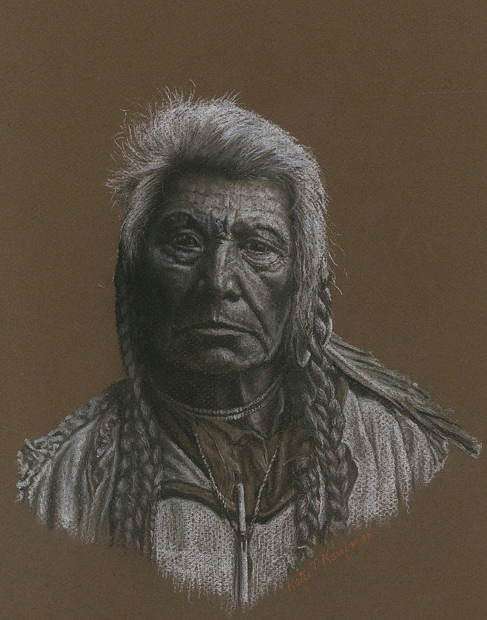 Flathead Chief Pastel by Katie Kaufman - Fine Art America