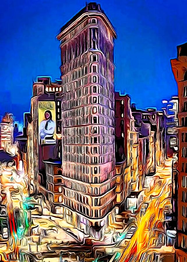 New York City Painting - Flatiron Building NYC by Daniel Zwicke