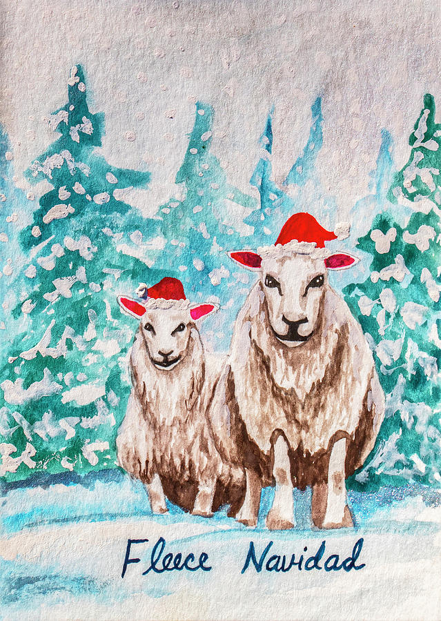 Fleece Navidad Painting by Jean Haynes
