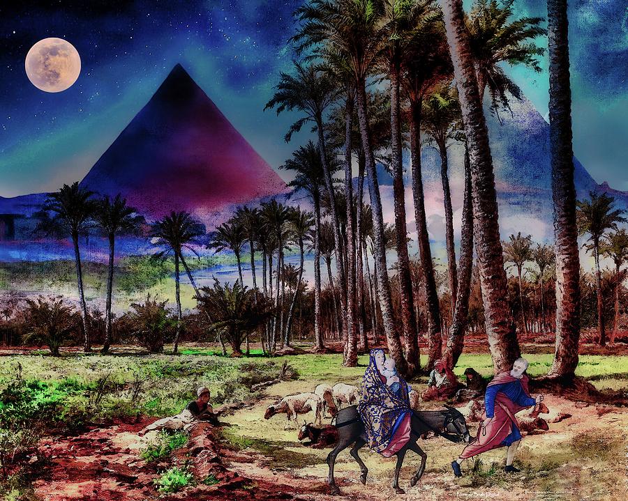 Fleeing to Egypt Digital Art by Norman Brule