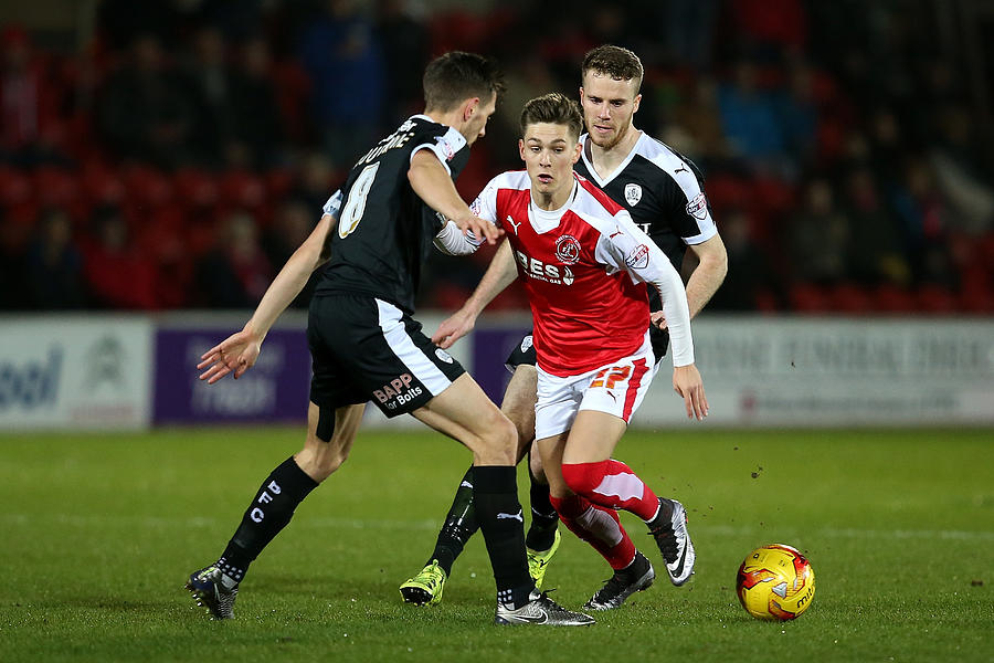 Fleetwood Town v Barnsley - Johnstones Paint Trophy Northern Section Semi Final Second Leg Photograph by Jan Kruger