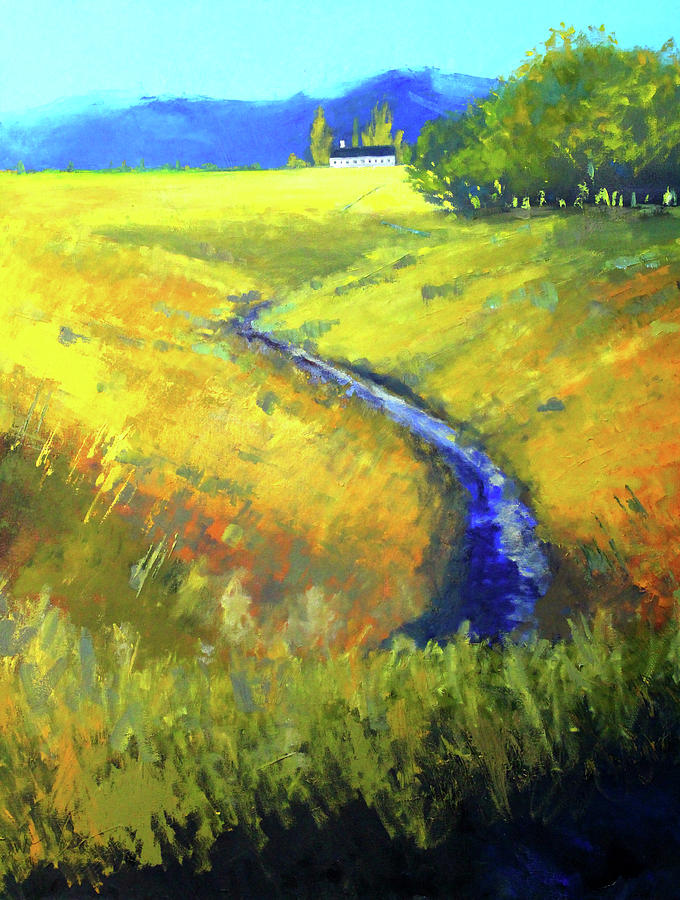 Fletts Field Painting by Nancy Merkle