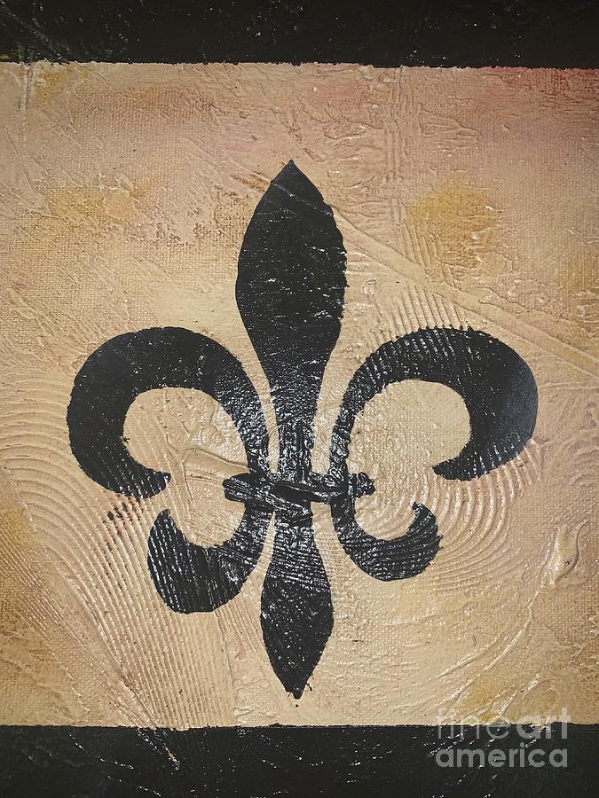 Fleur de Lis Art and Designs Painting by E Ann Caldwell - Fine Art America