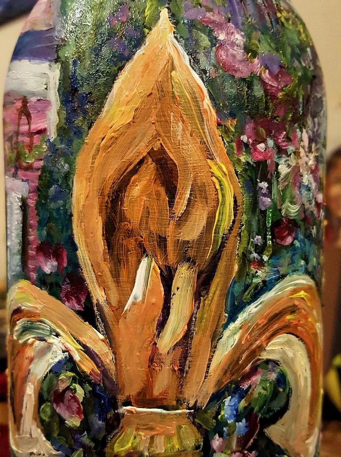 Fleur de lis Painting by Julie TuckerDemps