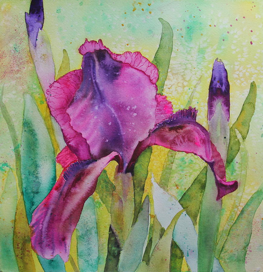 Fleur de Lys Painting by Ruth Kamenev