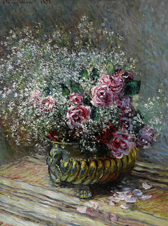 Fleurs Dans un Pot Painting by Claude Monet