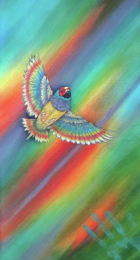 Flight from One World to Another Painting by Pamela Kirkham