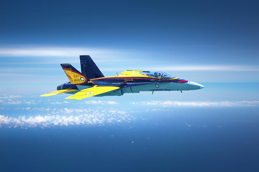 Flight of the CF-18 Hornet Photograph by Mark Andrew Thomas