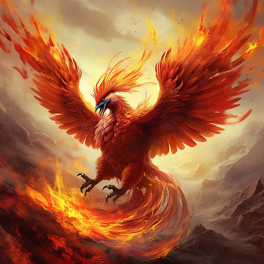 Flight of The Phoenix Digital Art by Art Collector - Fine Art America