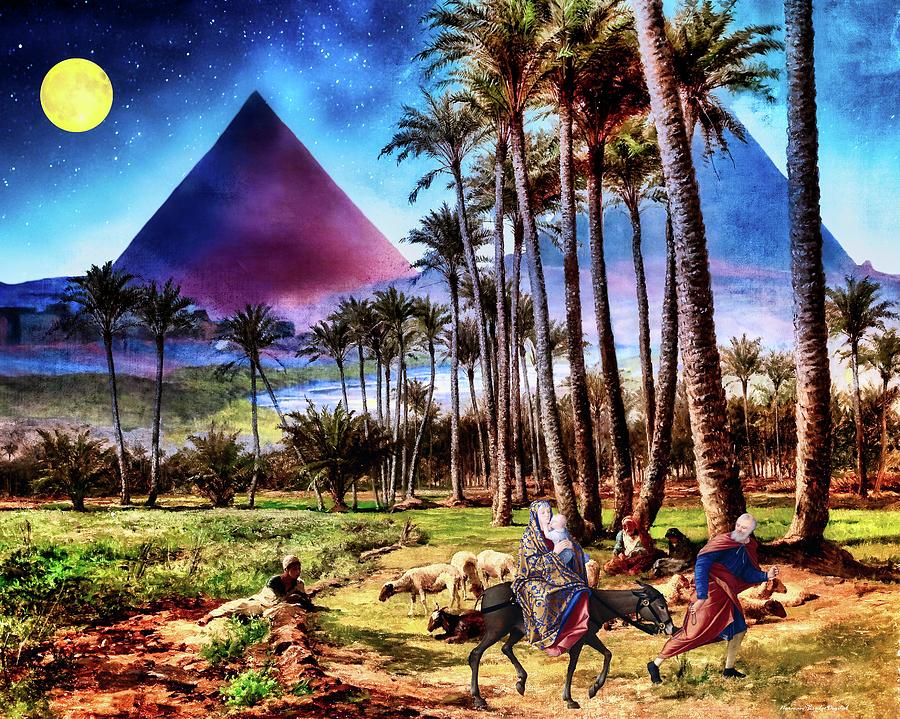 Flight To Egypt Digital Art by Norman Brule Flight To Egypt Digital Art by Norman Brule
