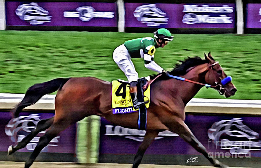 Flightline Wins Breeders Cup Classic Digital Art by CAC Graphics Pixels