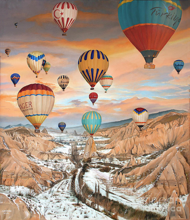 Flights of Colour Painting by Carol Bostan