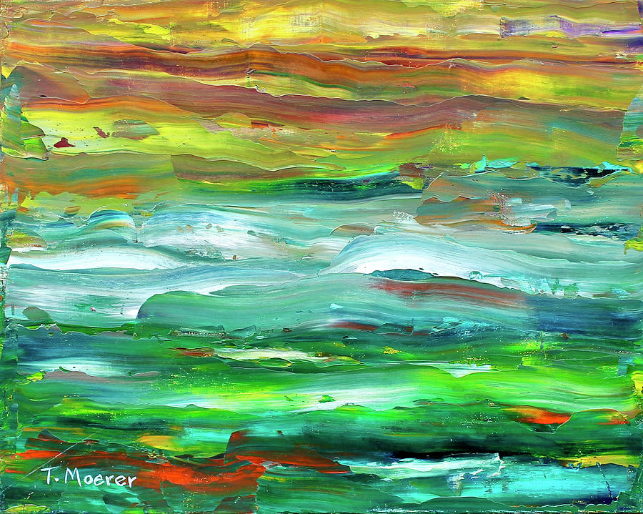Flint Hills Sunset Painting by Teresa Moerer