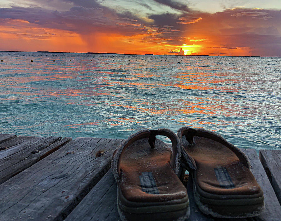 Shoes and sunset Photograph by Greg Wyatt