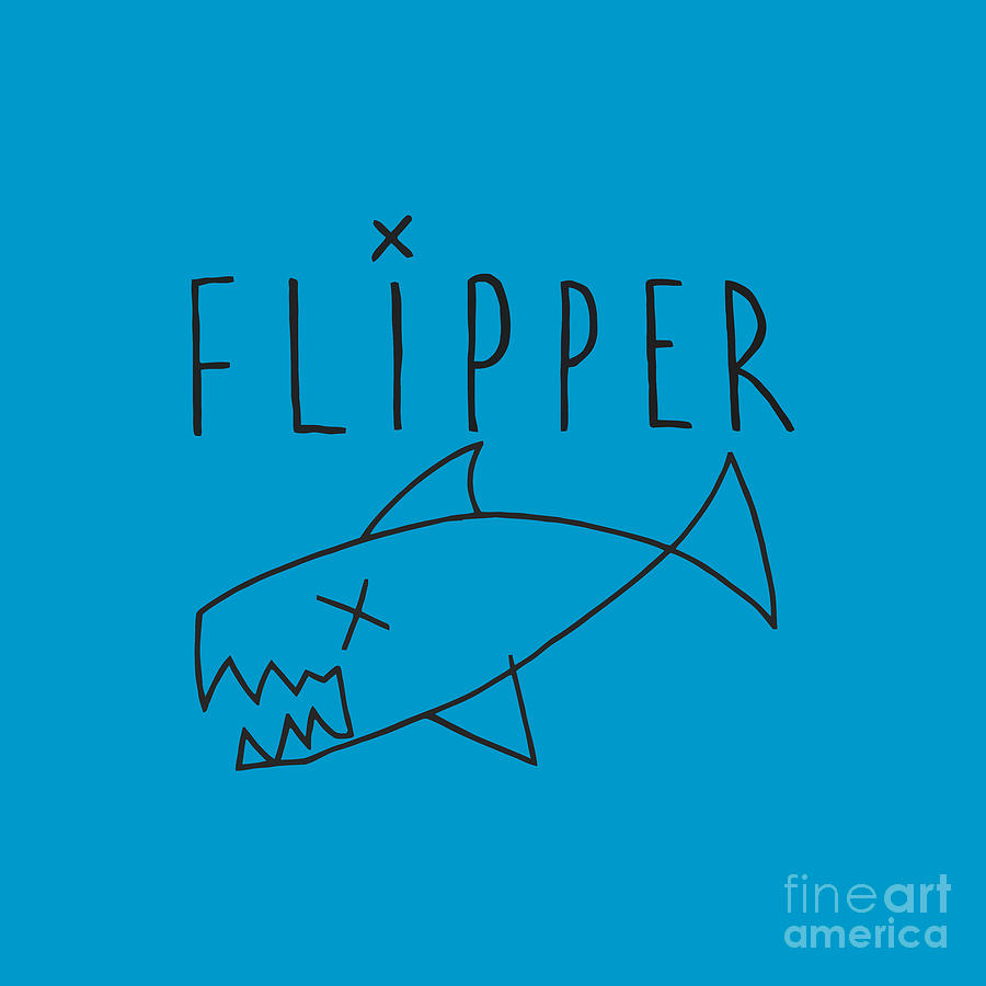 Flipper Drawing by Harsanto Pangestu - Fine Art America