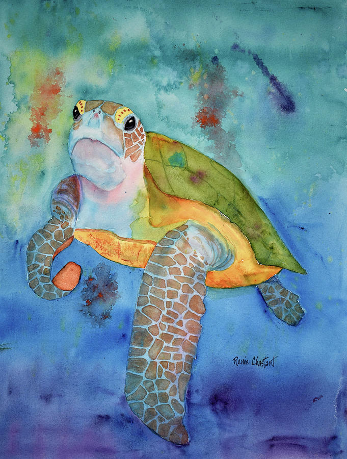 Flipper Painting by Renee Chastant - Fine Art America