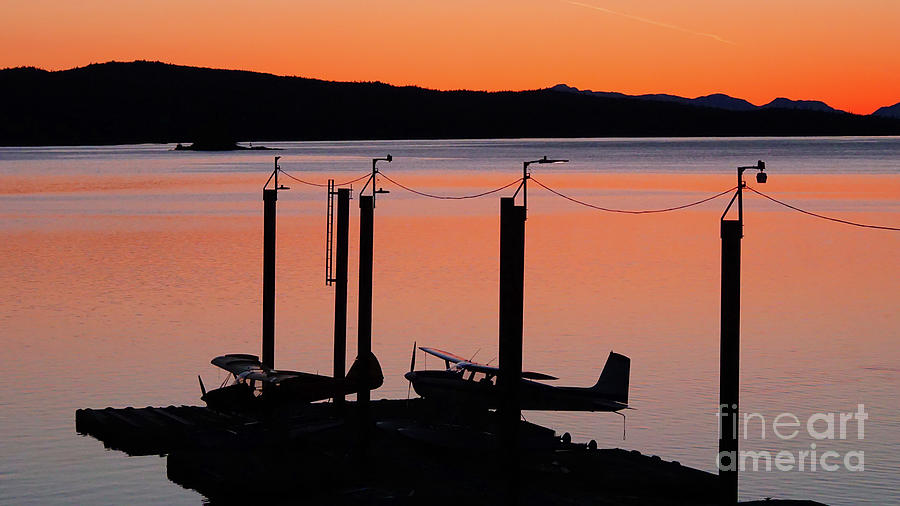 Float plane sunset Photograph by Steve Speights