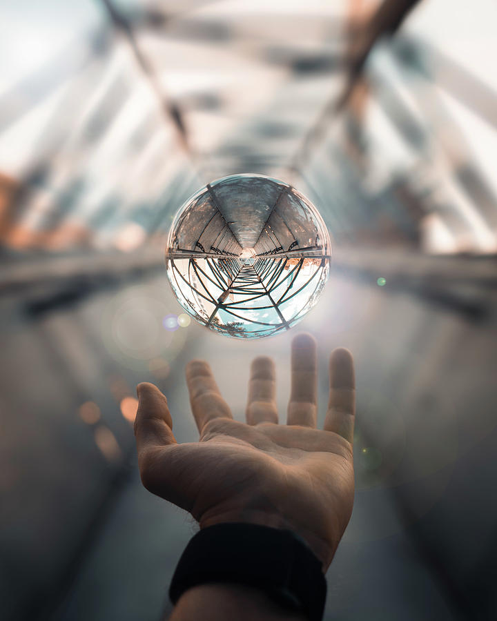 Floating Crystal Ball Photograph by Stefan Lenz - Fine Art America