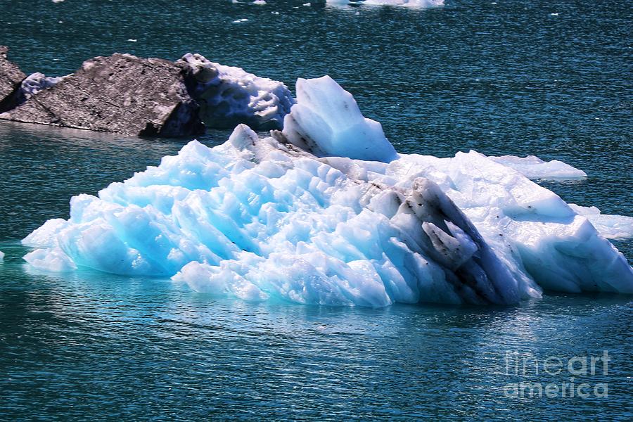 Floating Glacier Ice Photograph by LaDonna McCray