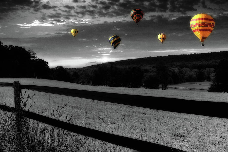 Floating On Air - Hot Air Balloons Photograph by James DeFazio