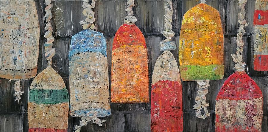 Floats and Ropes Painting by Judith Rhue