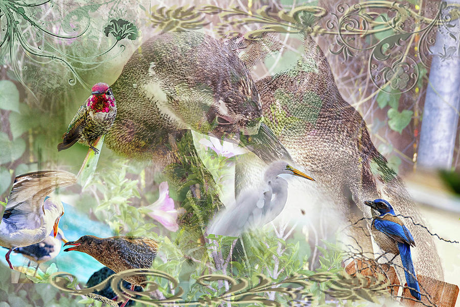 Flock of Birds Digital Art by Camille Lopez