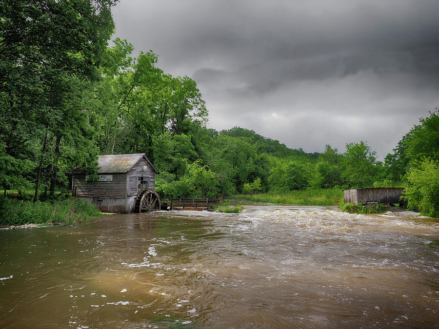 Flooded Hydes Mill Photograph by Scott Olsen