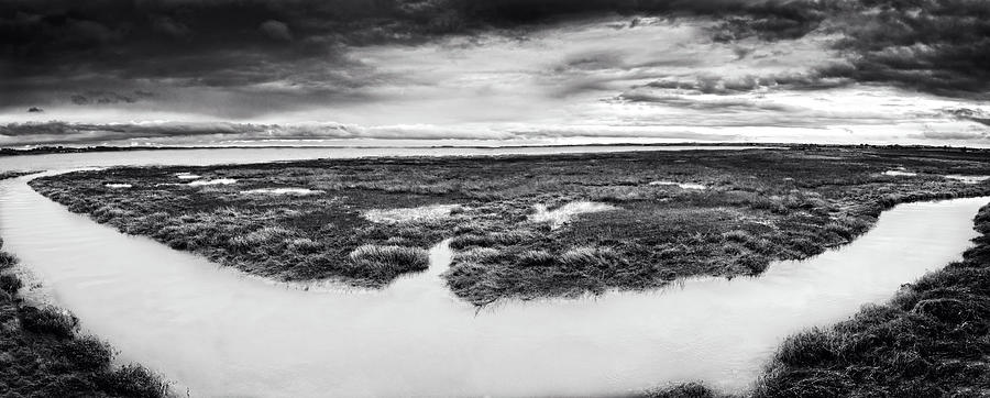 Floodgates Lagoons Monochrome Photograph by Martyn Boyd