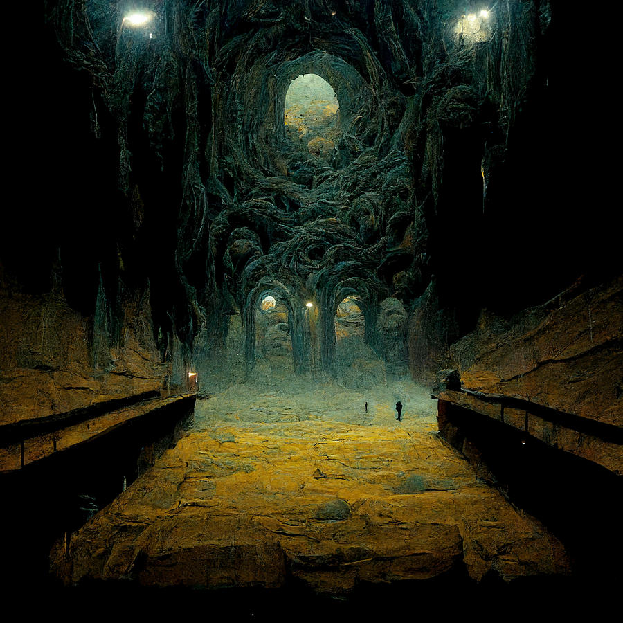 floor underground concept art Zdzisaw Beksiski style 4975cb5b 76d8 4145 ...