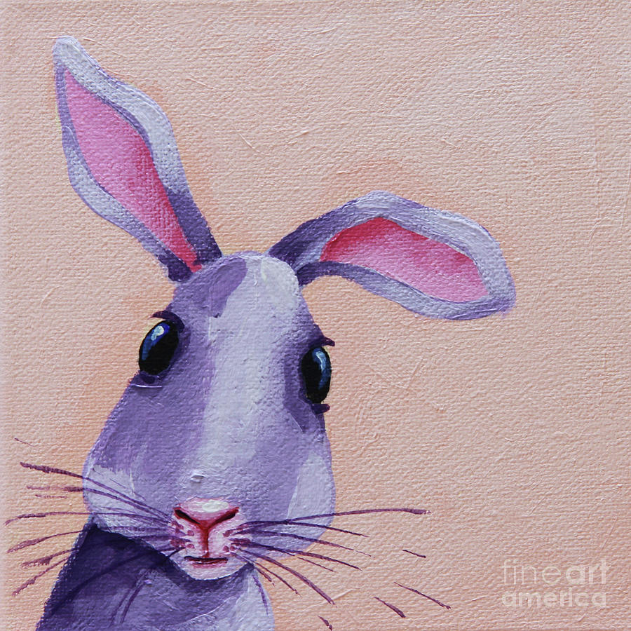 Floppy the Little Rabbit Painting by Lucia Stewart