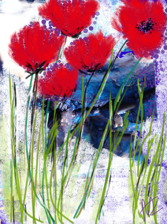 Flor 16 Digital Art by Maribel Rosado Fine Art America
