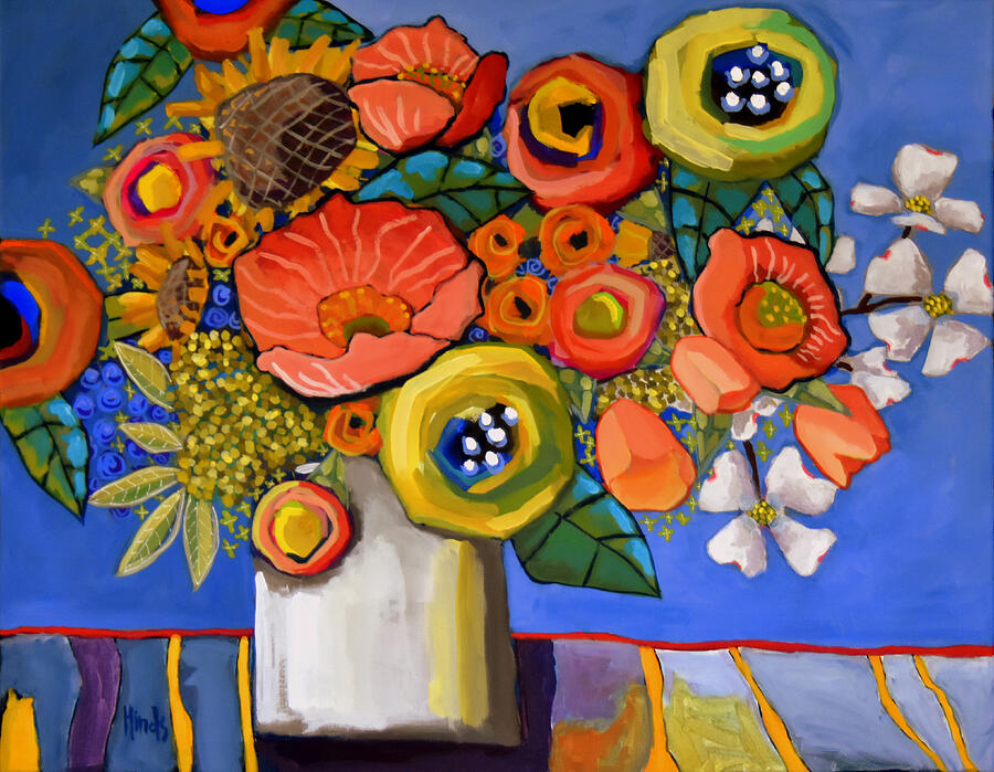 Flower Painting - Floral - 031124 by David Hinds