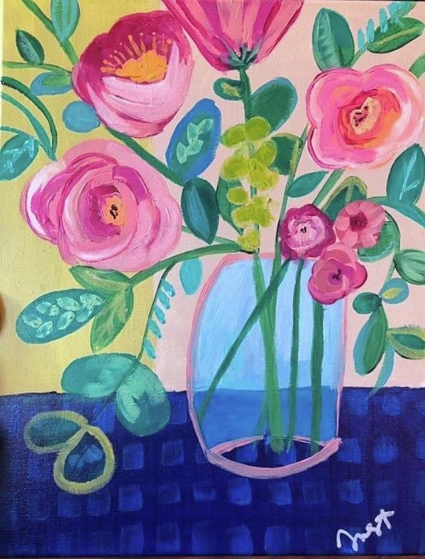 Floral 1  Painting by Janice Westfall