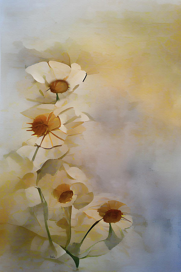 Floral 1WT  Painting by David Dehner