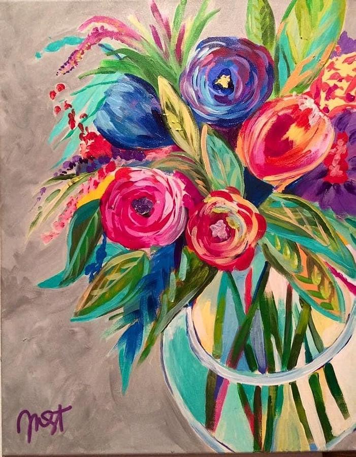 Floral 2 Painting by Janice Westfall