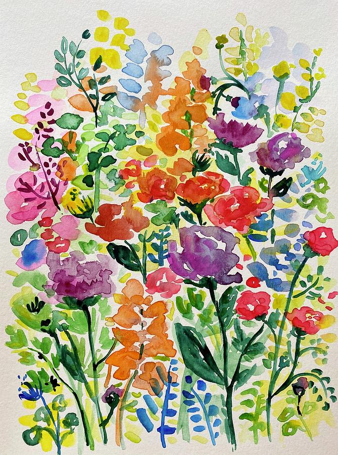 Flower Painting - Flora 2 by Meenakshi Sinha