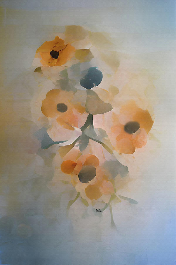 Floral 2WT  Painting by David Dehner
