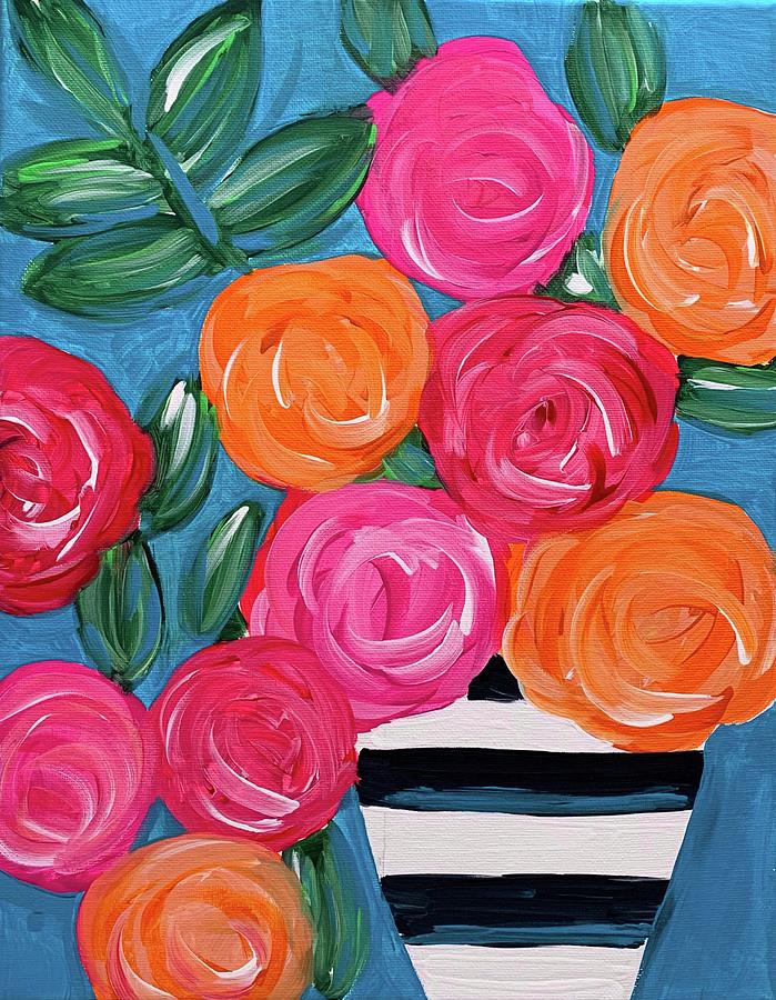 Floral 866 Painting by Monica Martin