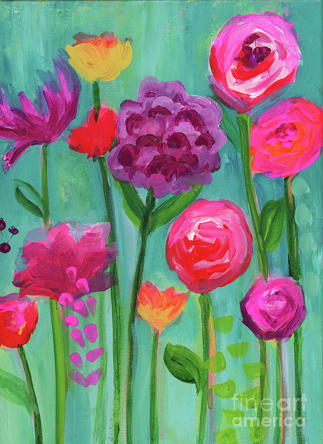 Floral Abyss 2 Painting by Ashley Lane