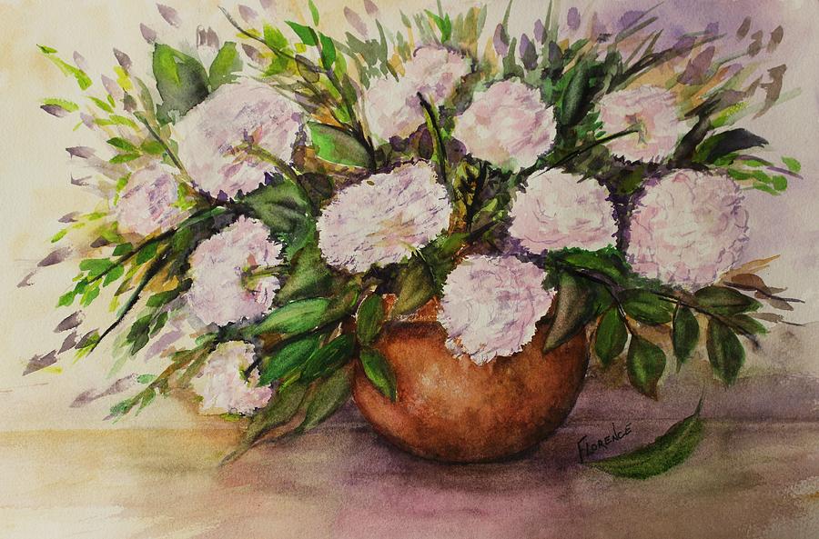 Floral Arrangement Painting by Paintings by Florence - Florence Ferrandino