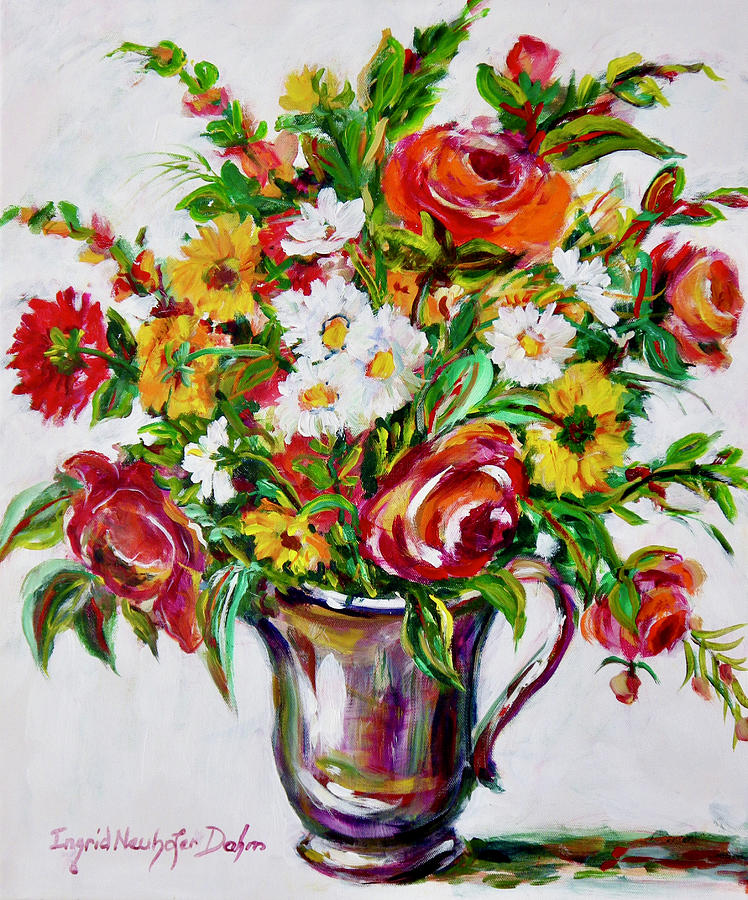 Floral Arrangement No. 1 Painting by Ingrid Dohm