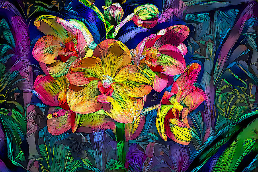 Floral Art Mixed Media by Debra Kewley
