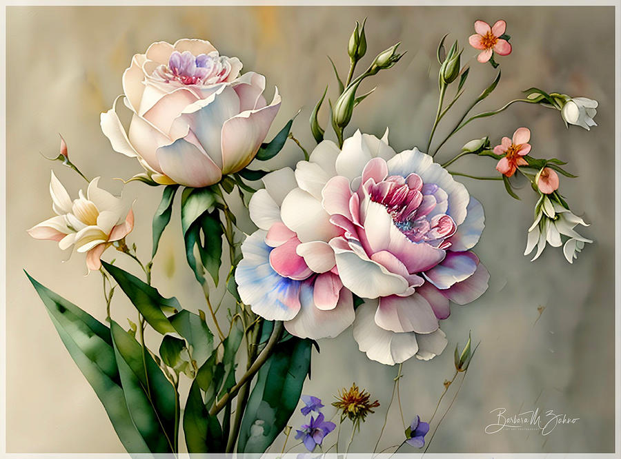 Floral Art - Series #45 Photograph by Barbara Zahno