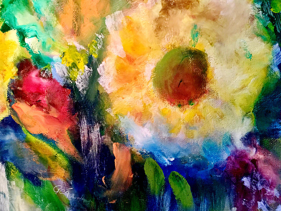 Flower Painting - Floral Bright by Patricia Clark Taylor