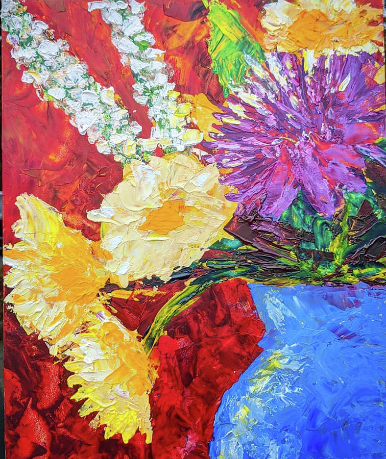 aesthetic floral painting