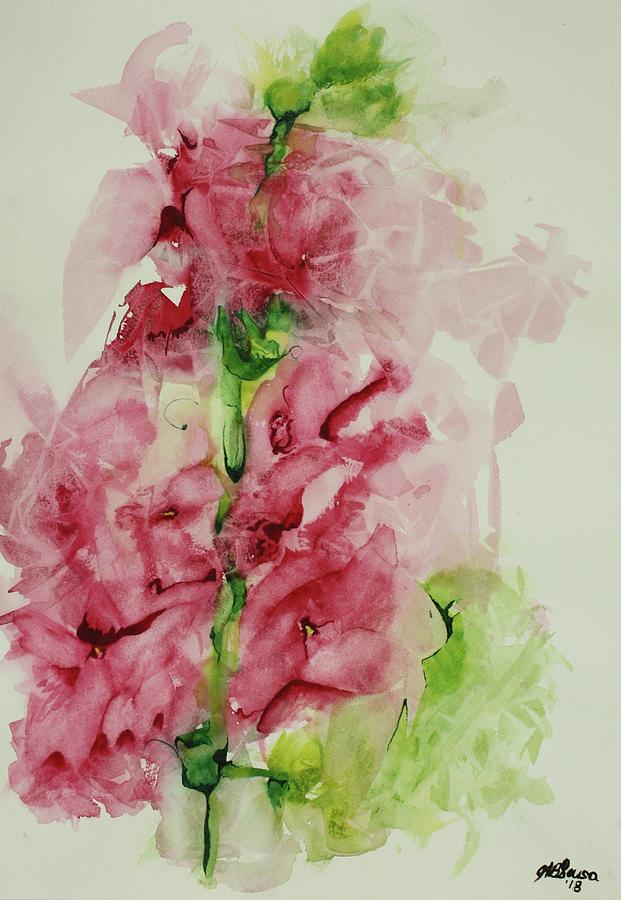 Floral Bush Painting by Joyce Ann Burton-Sousa