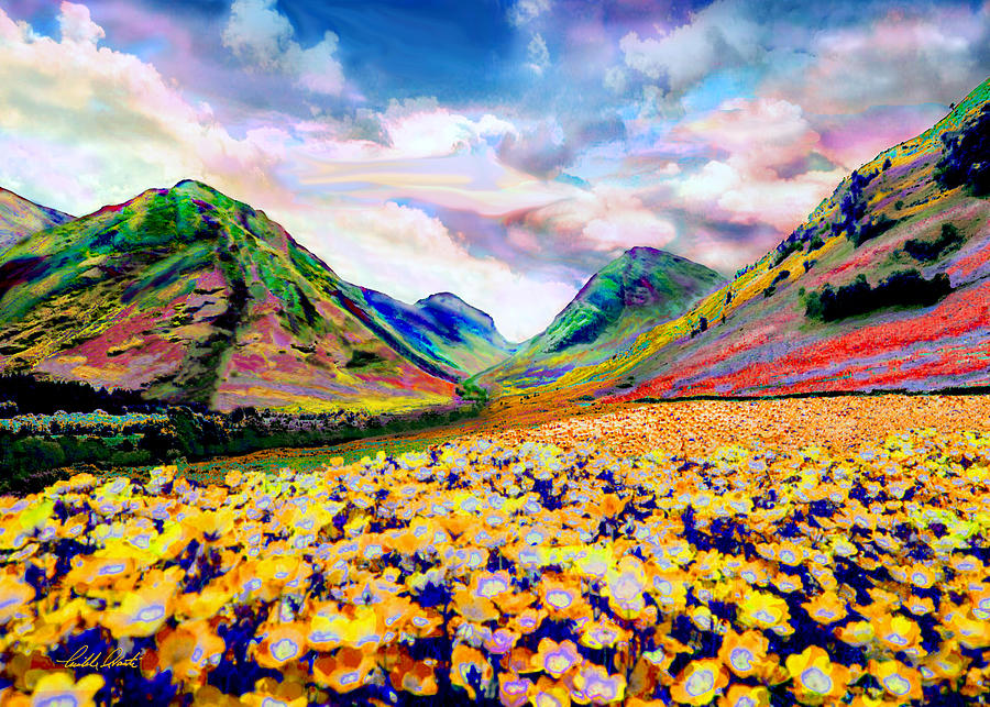 Floral Canyon Painting by Michele Avanti