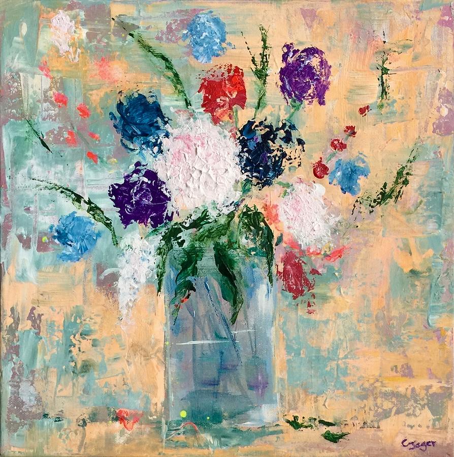 Floral Painting by Carolyn Jager - Fine Art America