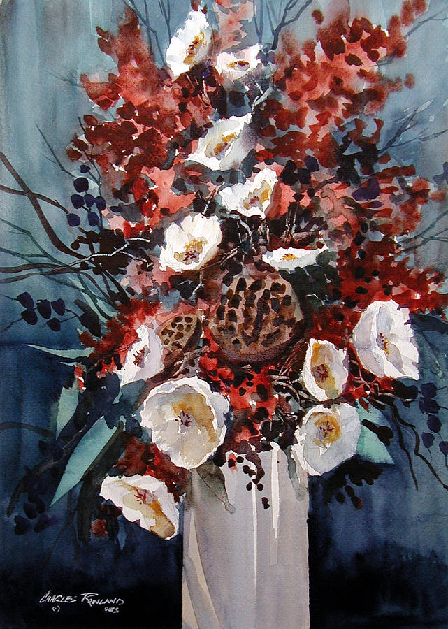 Floral Painting by Charles Rowland
