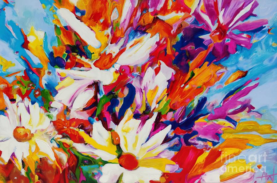 Floral Dream Painting by Angie Wright